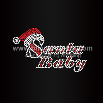 Santa Baby Rhinestone Iron On Transfers